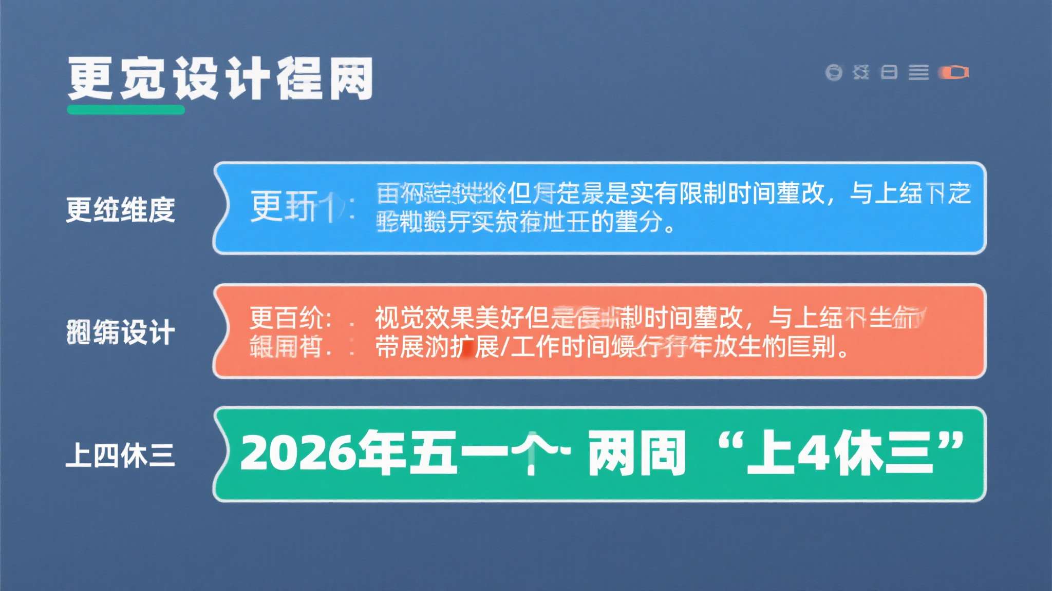 2026五一放假怎么调休 从这三个维度来看,2026年五一的两周"上四休三",更接近一种视觉效果良好但实质